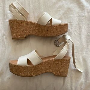 Dolce Vita White Wedges